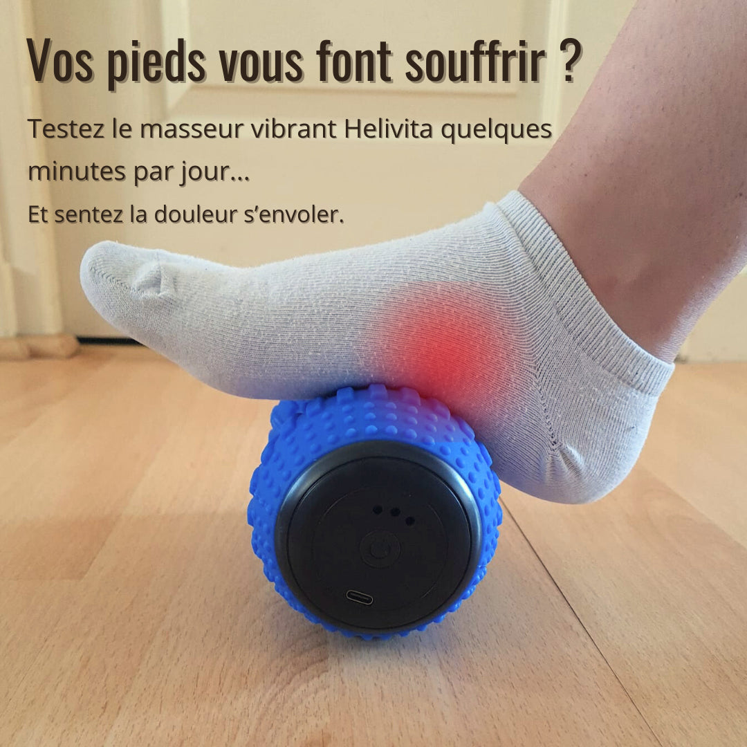 Masseur vibrant - Soulagez vos douleurs (pieds, jambes, dos, épaules, etc) + le Pack Zen Total OFFERT