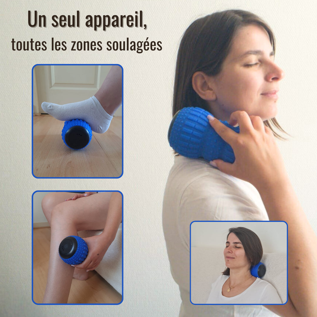 Masseur vibrant - Soulagez vos douleurs (pieds, jambes, dos, épaules, etc) + le Pack Zen Total OFFERT