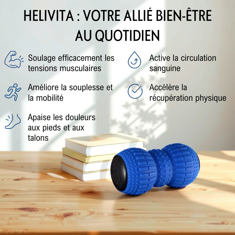 Masseur vibrant - Soulagez vos douleurs (pieds, jambes, dos, épaules, etc) + le Pack Zen Total OFFERT
